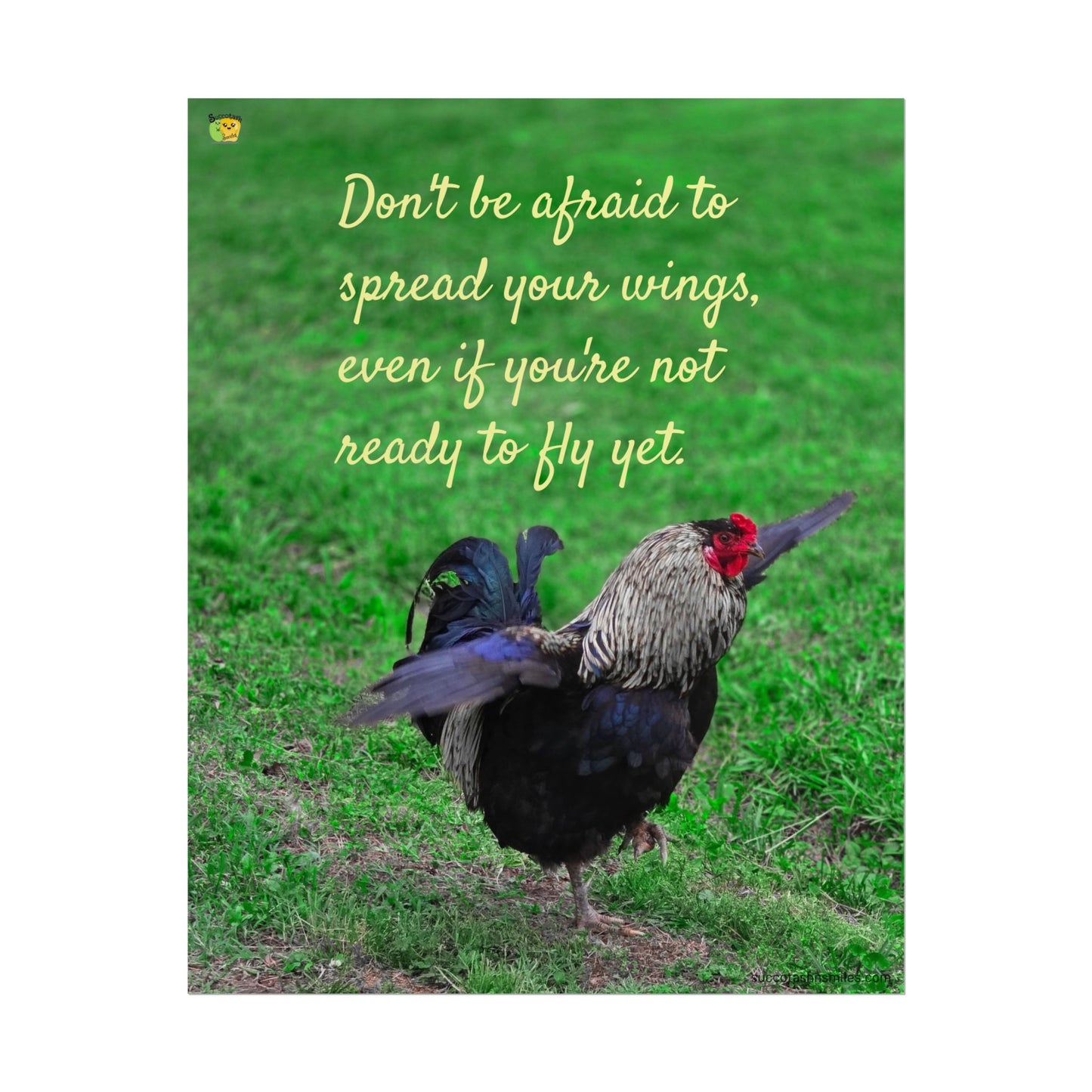 Spread Your Wings Rooster Poster