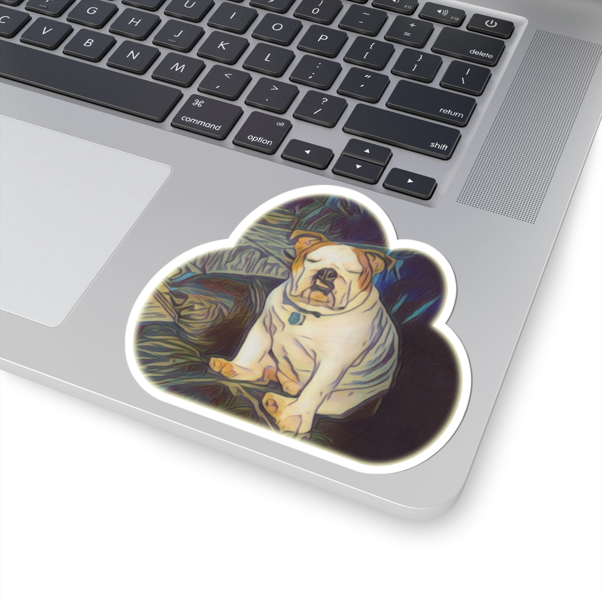 Bulldog On Recliner Sticker