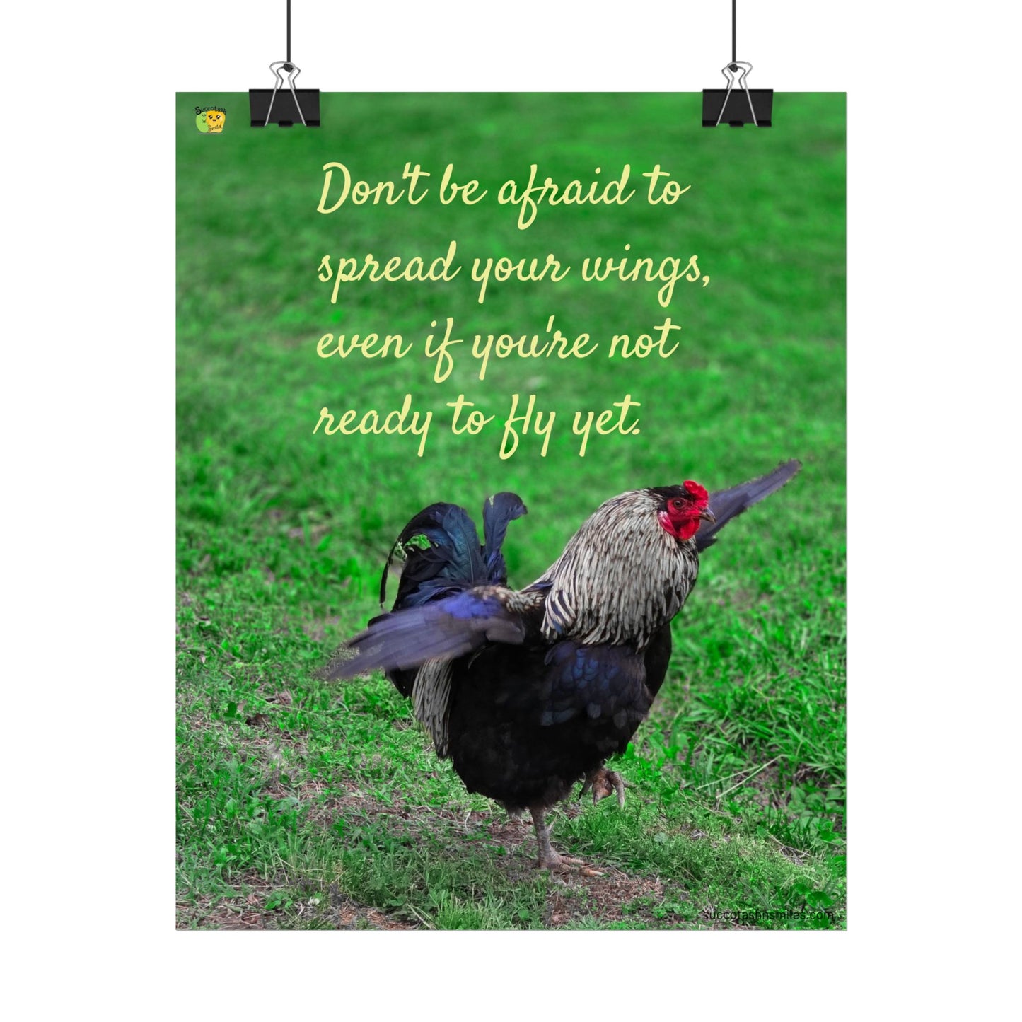 Spread Your Wings Rooster Poster