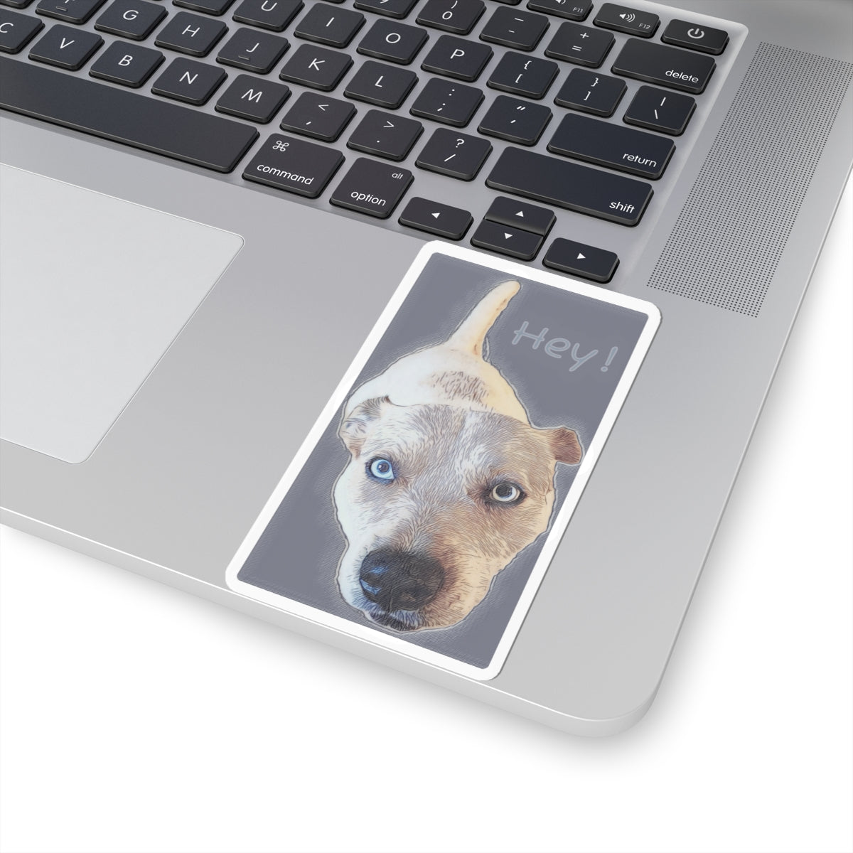 Sitting Dog Hey Sticker
