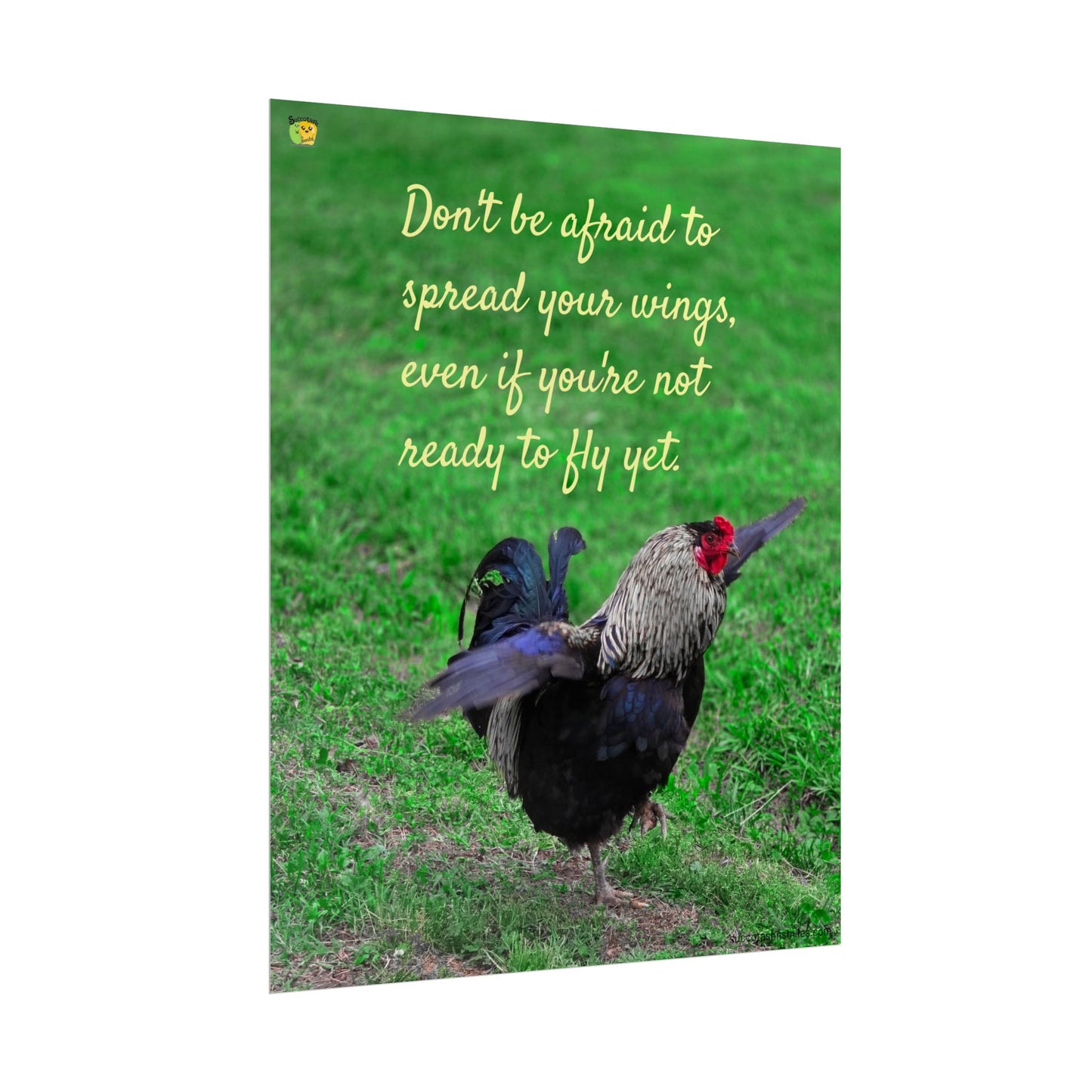 Spread Your Wings Rooster Poster