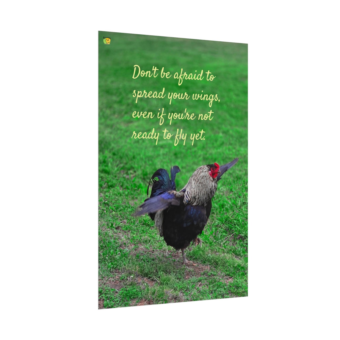 Spread Your Wings Rooster Poster