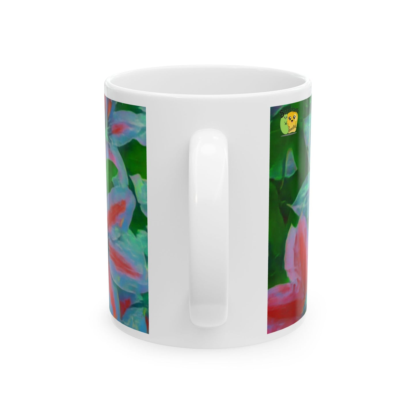 Watercolor Clematis Mug
