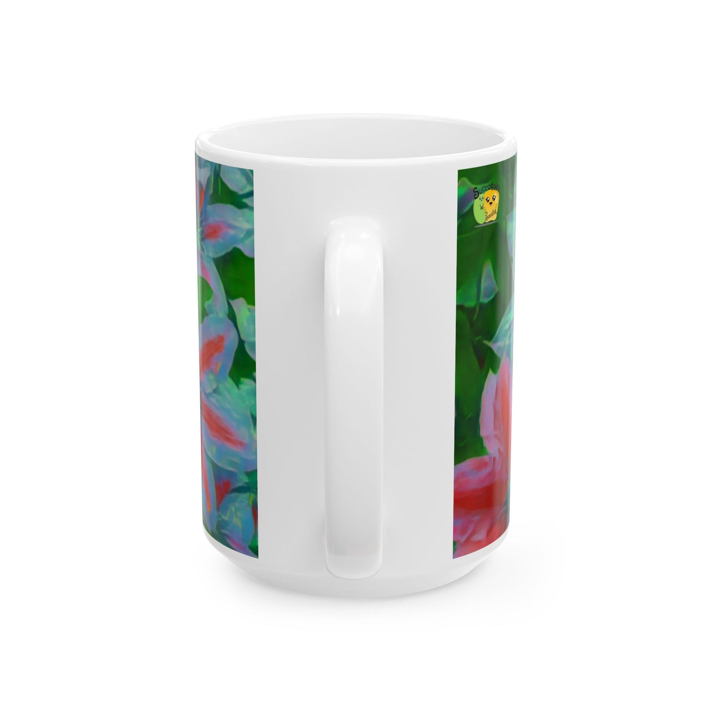 Watercolor Clematis Mug