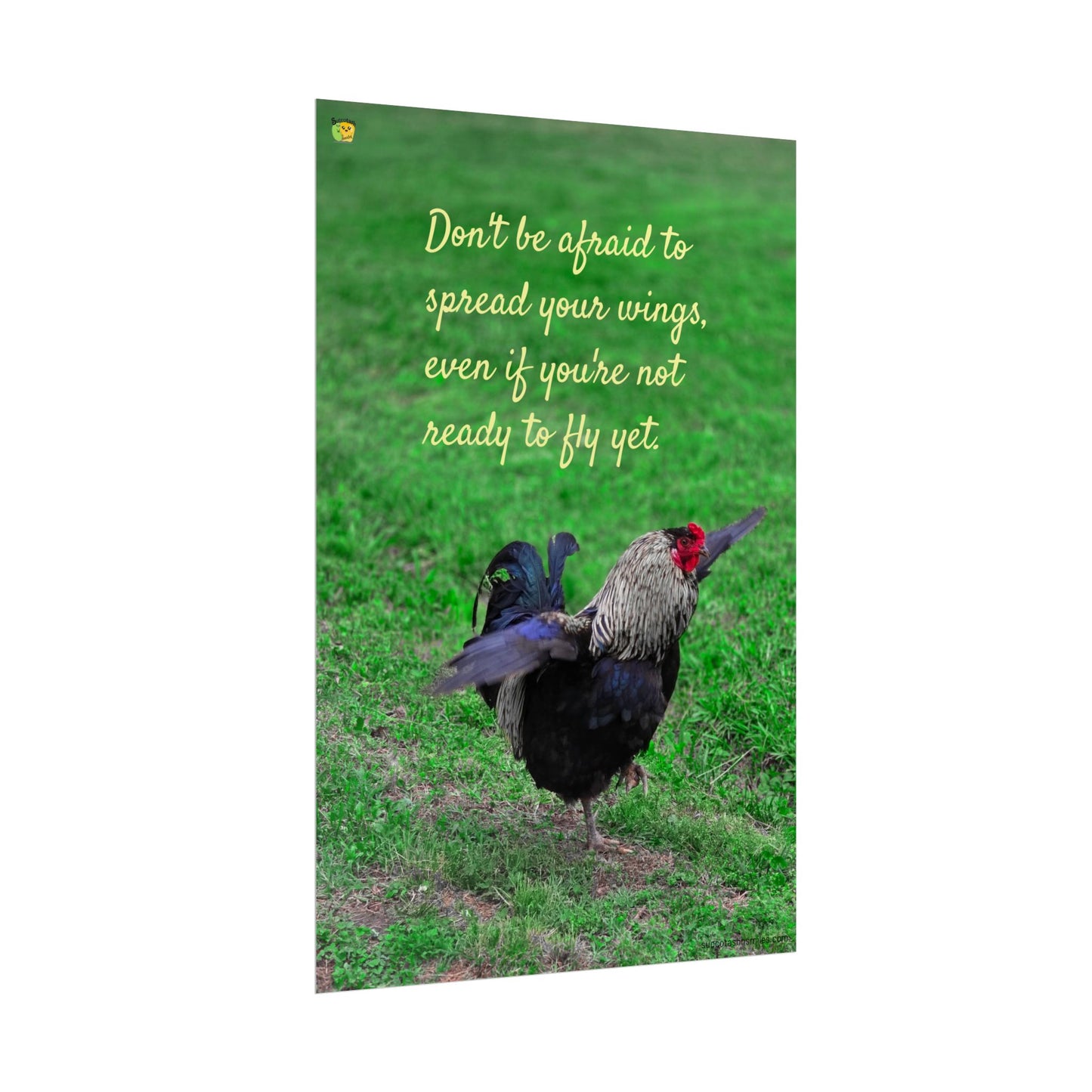 Spread Your Wings Rooster Poster