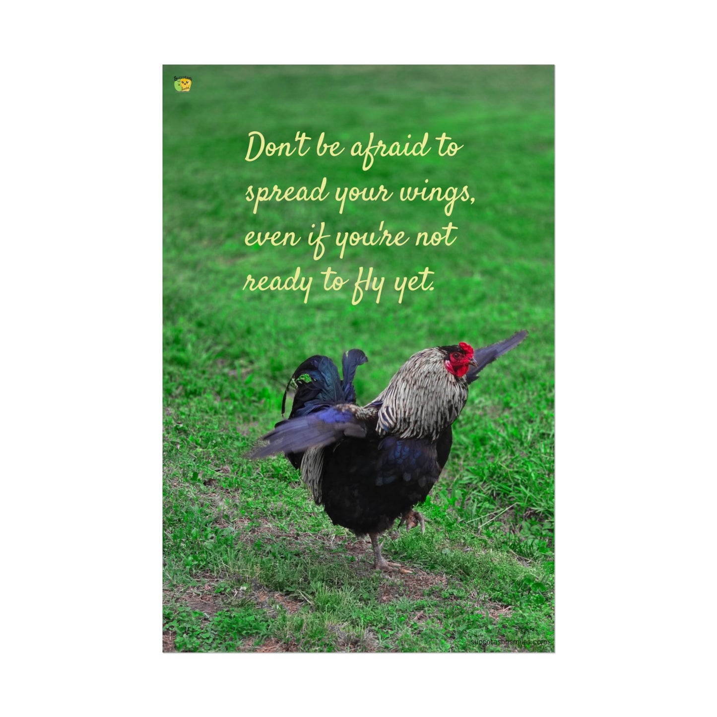 Spread Your Wings Rooster Poster