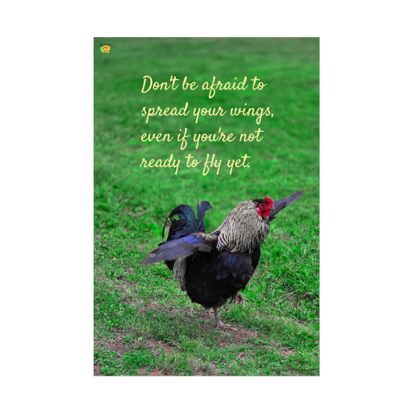 Spread Your Wings Rooster Poster