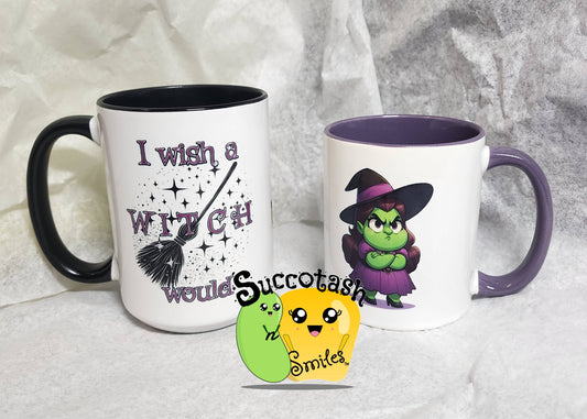 I Wish A Witch Would Halloween Gift Mug