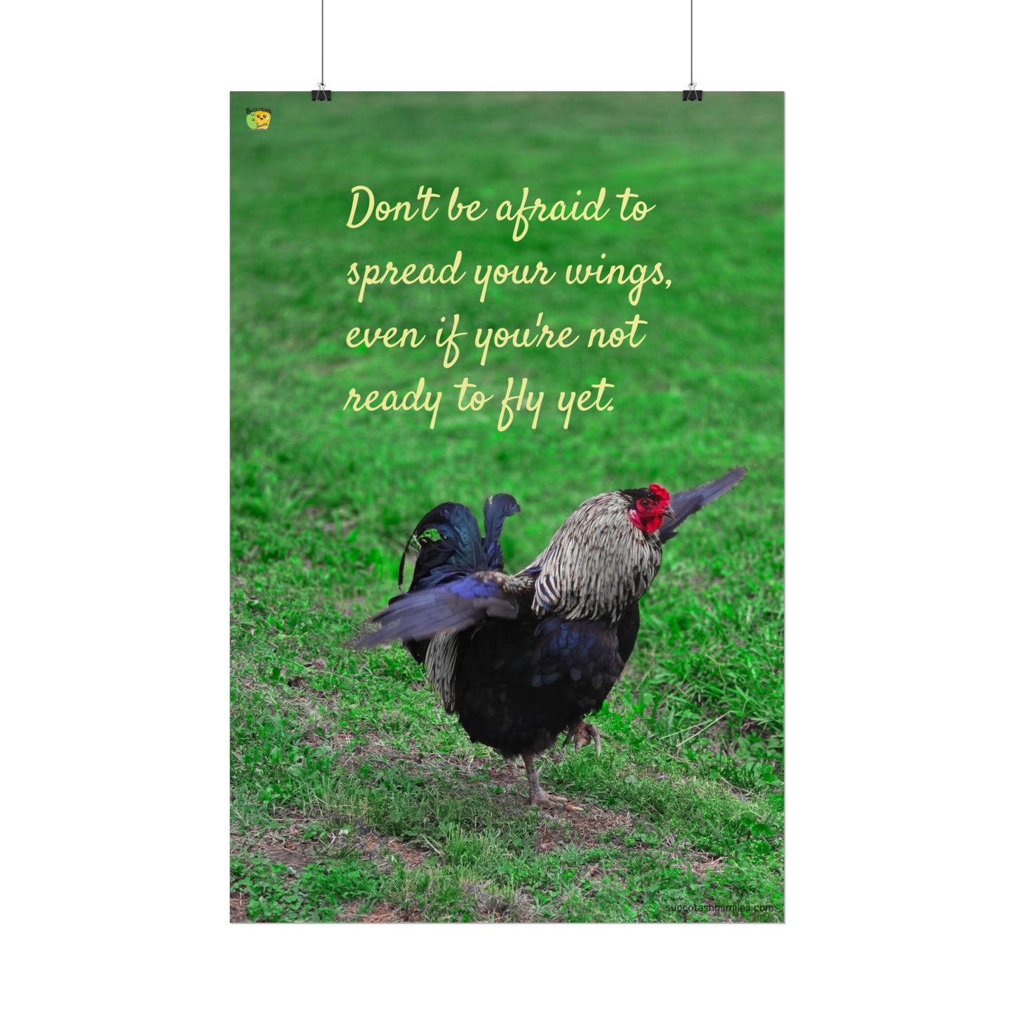 Spread Your Wings Rooster Poster