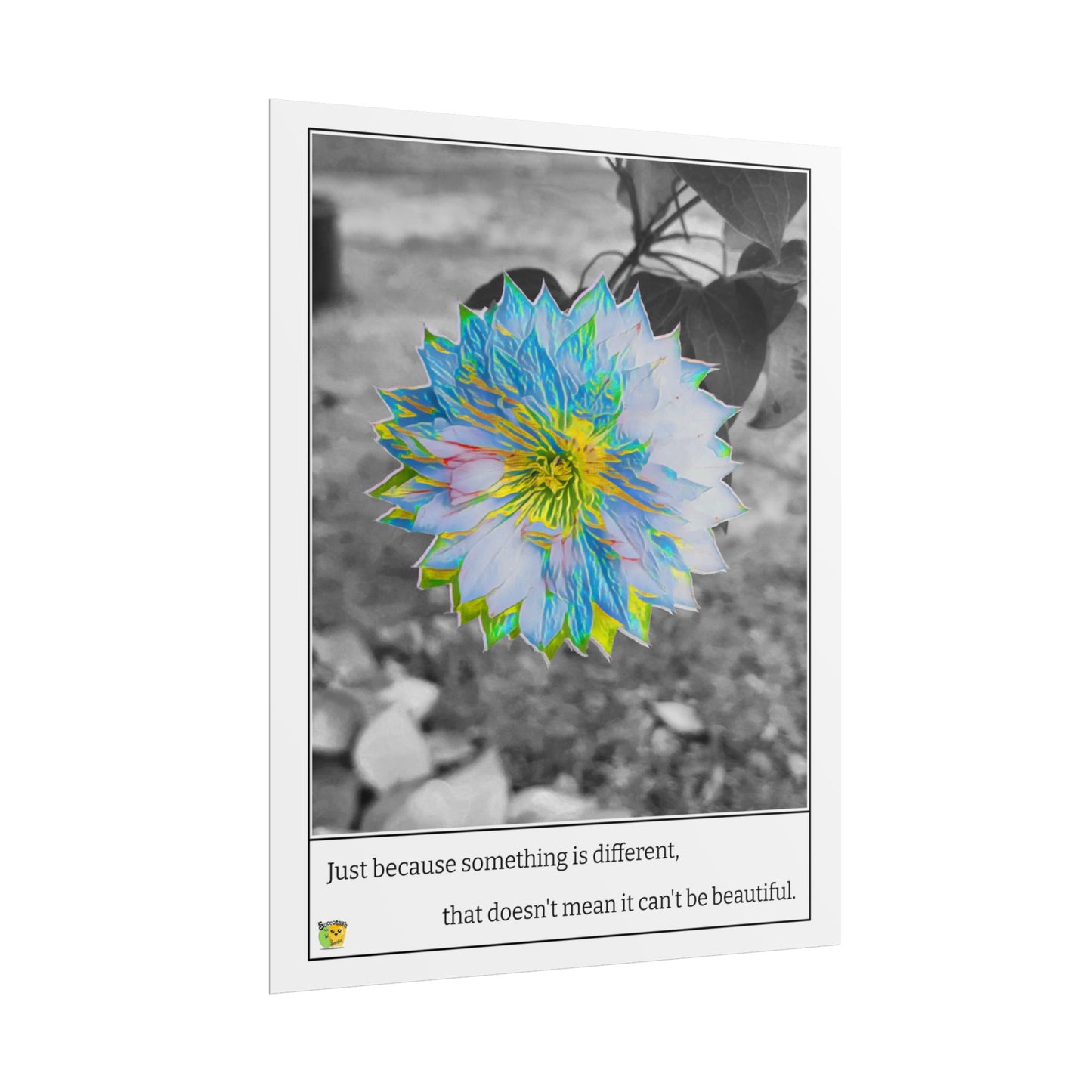 Motivational Different Beautiful Flower Poster